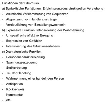 Die Kategorisierung von Filmmusik von Kloppenburg
